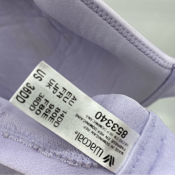 Wacoal Women's Net Effect Contour Bra In Purple Heather Multi size 36DD NEW - Picture 4 of 8